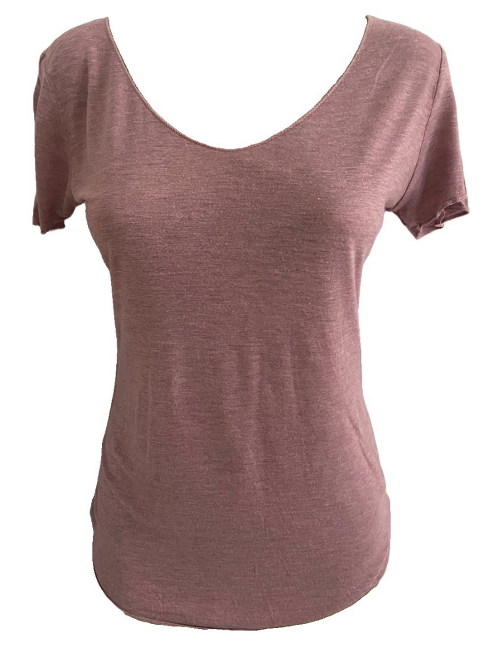 ESSENTIALS by Full Tilt MAUVE Rayon Softest T-Shirt Size Medium